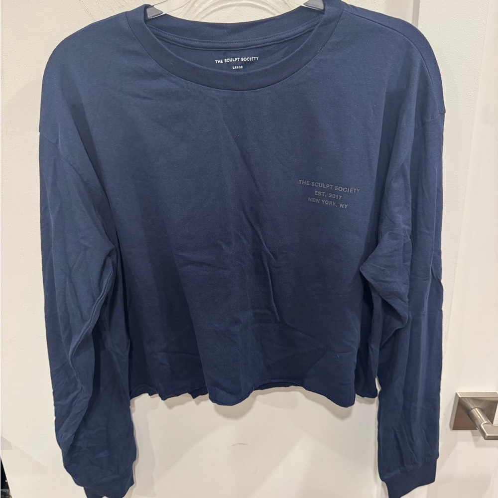 Women's Navy Long Sleeve Tee